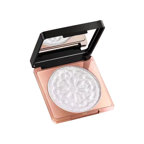 Face Highlighter Palette, High Glossy Face Illuminator Palette, Intensely Pigmented for a High Impact Dewy Finish, Pearl Shimmer Smooth Baked Powder, Lasting Sparkling Highlighter Makeup - PEARL