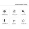 Smart Biometric Door Lock Bluetooth APP Control Fingerprint Door Lock Handle
