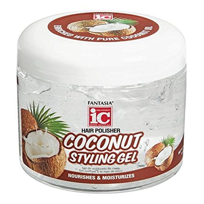 Fantasia Gel Coconut Styling Gel, 16 Ounce (IC3310)