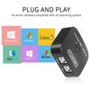 RIIEYOCA USB 2.0 Sharing Switch USB 2.0 Peripheral Switching Adapter Box,2 Devices Shared 1 Printer Scanner USB Device Hub
