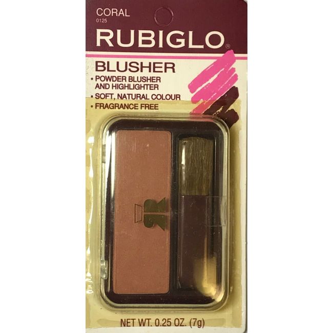 6 Rubiglo Powder Blusher & Highlighter - Coral 0125