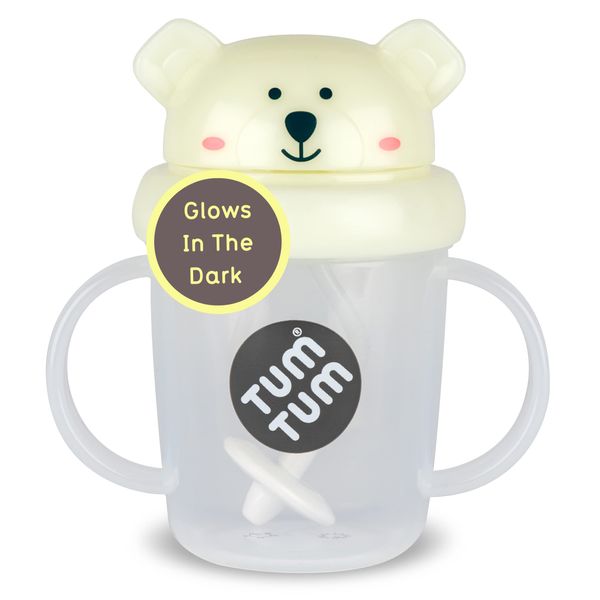 TUM TUM Tippy Up Free Flow Sippy Cup (No Valve), Sippy Cup for Toddlers, 200ml, BPA Free (Pete Polar Bear S3)