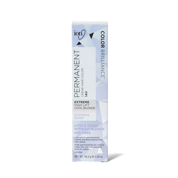 ion Permanent Creme Hair Color 5R Light Red Brown, Vegan, Cruelty Free, PPD Free, 100% Gray Coverage, Long-Lasting, Fade-Resistant Color, 2.05 oz
