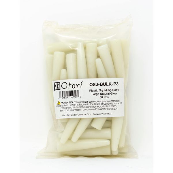 Otori Bulk Plastic Squid Jig Bodies - Large