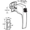 K 5007 Screen and Storm Door Push Button Latch Set with Night Lock, Fits Doors 5