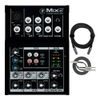 Mackie Mix5 5-Channel Compact Mixer with Knox XLR and Breakout Cable