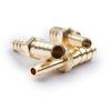 U.S. Solid 3pcs Brass Hose Barb Reducer Fitting Kits With 6 Clamps 3/8" To 1/4"
