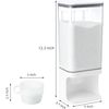 White Food Storage Container Wall Mounted Laundry Detergent Dispenser 5L
