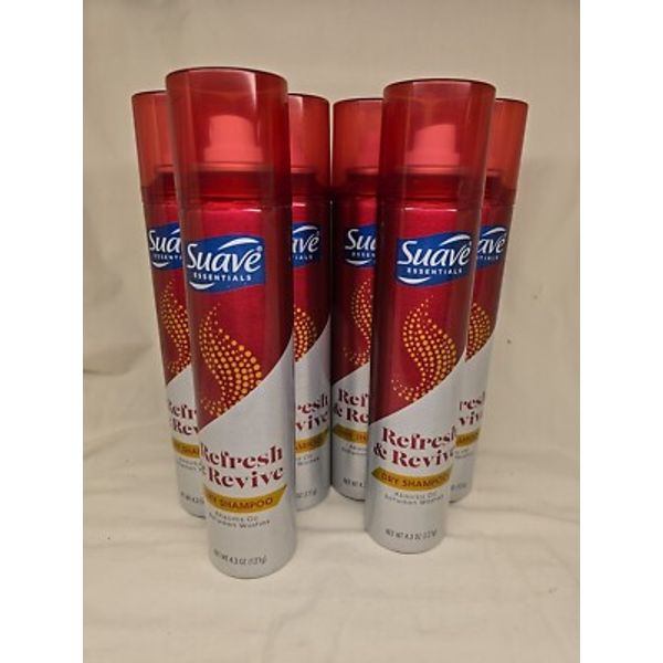 (Lot Of 6) Suave Professionals Refresh and Revive Dry Shampoo ( 4.3 oz Each )