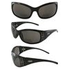 Global Vision Marilyn 2 Bifocal Sunglasses Rhinestone Black Frames 3.0 Smoke Len