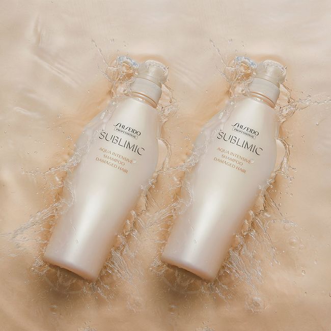 Subrimic Aqua Intensive Shampoo 500ml x 2 [for damaged hair] + miniature gift