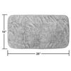 Eurow Absorbent and Fast Drying Microfiber Hand Towels, 16 by 28 Inches, Gray, 2 Pack