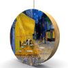 Van Gogh Cafe Terrace Hardwood Oak Fan/Light Pull