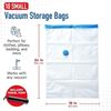Spacesaver Vacuum Storage Bags for Clothes Storage, 10 Pack x 2 - Small
