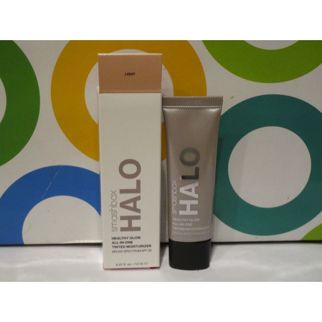 SMASHBOX ~ HALO HEALTHY GLOW ALL IN ONE TINTED MOISTURIZER ~ LIGHT ~ 0.41 OZ