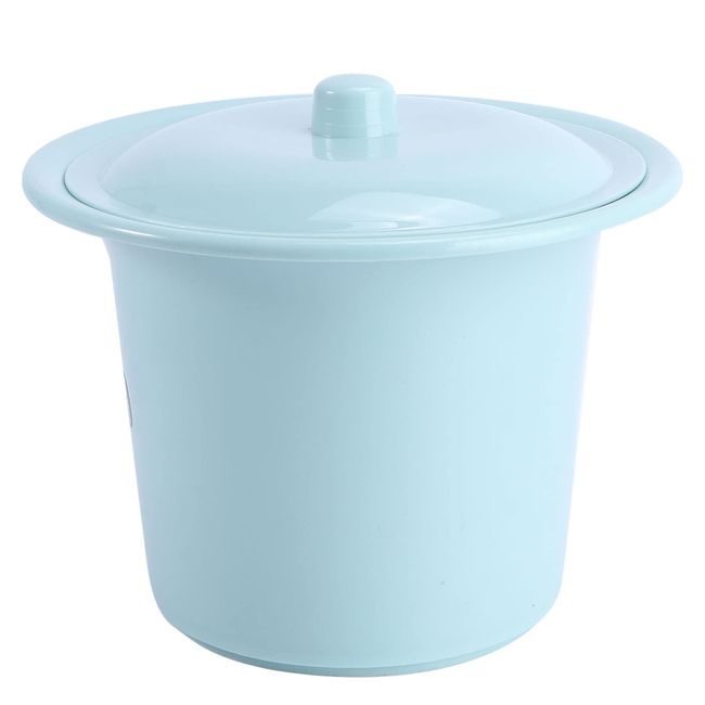 Zerodeko Commode Bucket with Lid Bedside Commode Replacement Pail Chamber Pot Bedpan Urine Pots Potty Urinal Bucket Portable Toilet for Kids Seniors Green