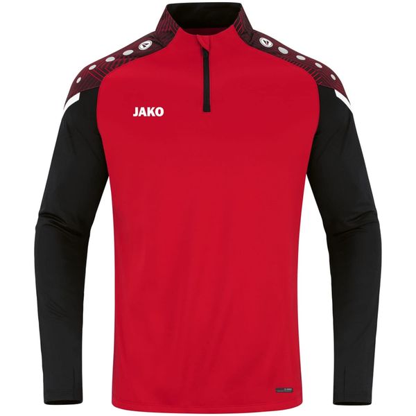 JAKO Kinder Ziptop Performance, Rot/Schwarz, 164