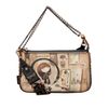 Anekke Shoen Black Shoulder Bag 24 cm, multicoloured