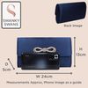SwankySwans Women's Daphne Clutch Bag, Navy