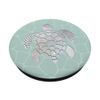 Chic purple gray Turtle on a Mint green color matching PopSockets Swappable PopGrip