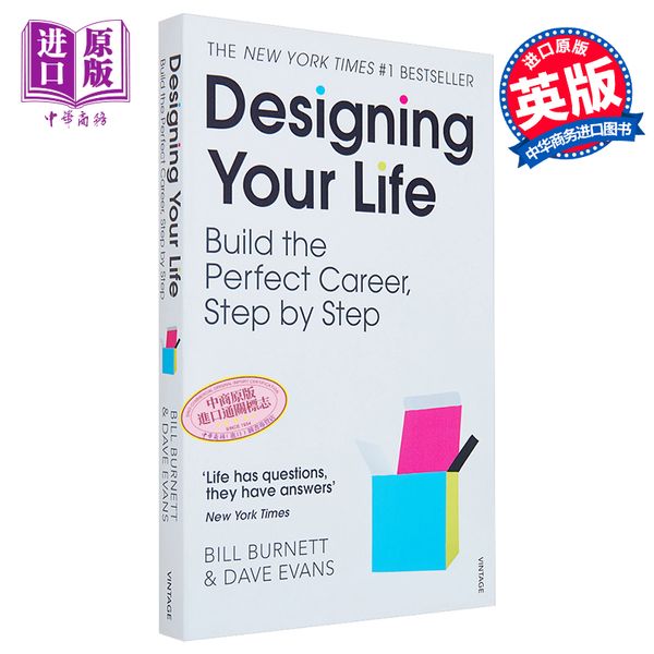 【中商原版】斯坦福大学人生设计课 如何设计充实且快乐的人生 Designing Your Life 英文原版 Bill Burnett 比尔 博内特