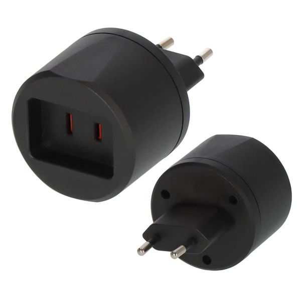 Brennenstuhl Reisestecker USA/Euro mit Sicherung
