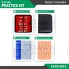 27 Pieces Practice Suture Kit with Pad For Medical Veterinary Student Training