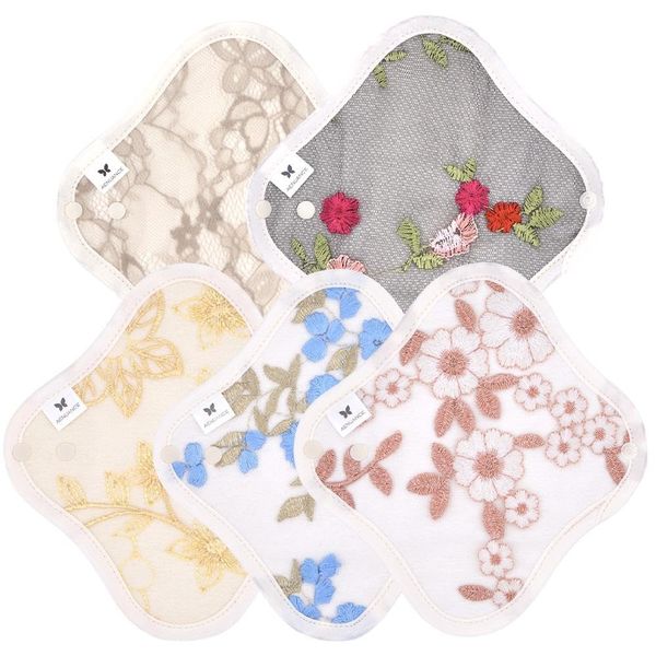 Panty Liner NO 2 Cloth Napkin Orimono Sheet v06 Embroidery Set of 5