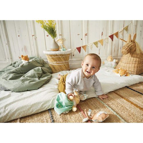 Kaloo - Fripons - Leonard the Fox Teething Ring - Rattle - Early years toy - Teething ring - 12 cm - From birth onwards - K969998