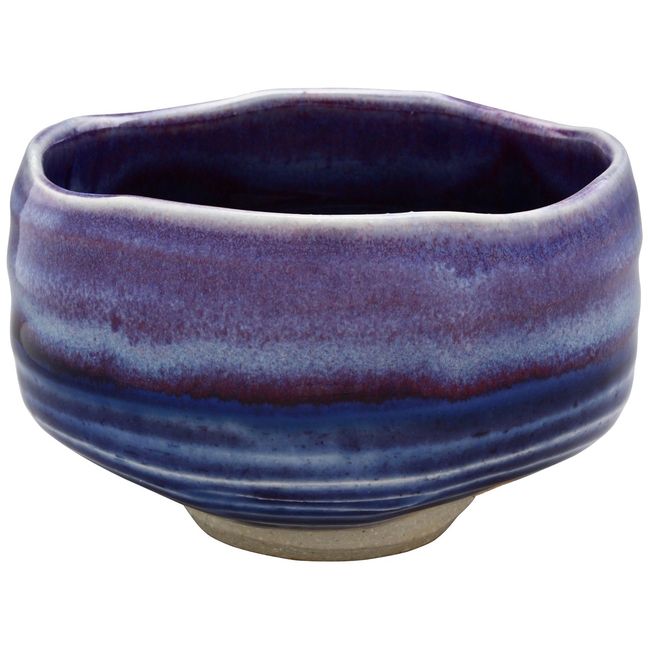 Mino Ware Small Matcha Bowl, Navy Blue Color