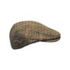 WALKER AND HAWKES - Wool Blend Braxton Flat Cap - Brown - 2XL (61cm)