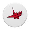 Origami Crane Wireframe Lucky Minimalistic Cute (Red) PopSockets Swappable PopGrip