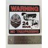 SECURITY STICKER LOT No TRESPASSING STICKER VIDEO CAMERA STICKER SECURITY 9