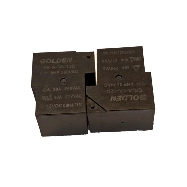 Power Relay GK-A-1A-12D 12VDC 4Pin 30A 240VA (2-Pack)