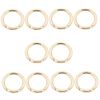 MUCHENG Pack of 10 O-Ring Round Spring Gate Carabiner Sna Cli Trigger Spring Key Ring Buckle Spring Coil