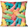 Pillow Decorative Throw Vivid Sour Worms Stacked