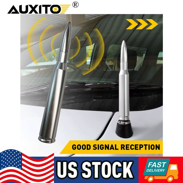 5.5" CNC BULLET ANTENNA SILVER FOR DODGE RAM 1500 2500 3500