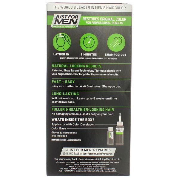JUST FOR MEN SHAMPOO IN REAL BLACK H55
