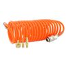 ABAC G-811TI 5-Piece Tyre Inflator Kit, 60 mm Diameter Tyre Inflator + Spiral Hose + 3 Nozzle Attachments