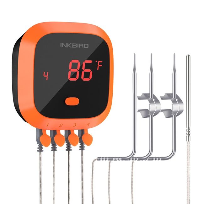 Inkbird IBS-TH1 Thermometer and Hygrometer Smart Sensor Data Logger with Waterproof External Probe Magnet, Other