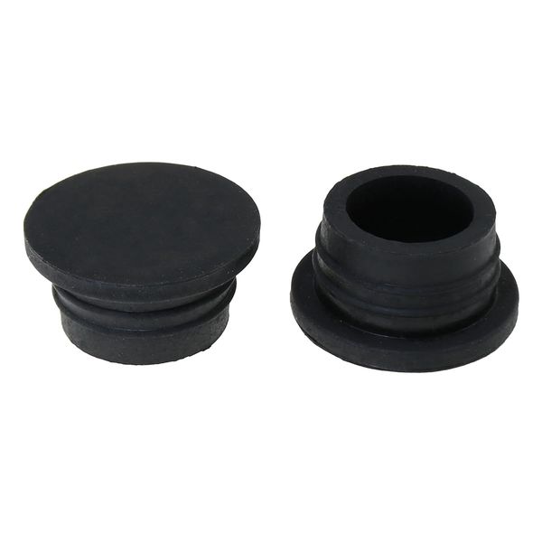 LUORNG 2PCS Pool Step Replacement Plug Pool Step Protector Pool Ladder Bumper Rubber Plug Black Rubber Pool Step Bumper