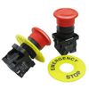 Compact 22mm Emergency Stop Push Button Switch - 10A,  Durable Design
