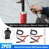 Fuel Injector Flush Cleaner Adapter Cleaning Tool DIY Kit Set For Motorcycle Car