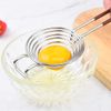 2 Pack Stainless Steel Egg Separator with Extended Handle to Separate Egg Yolk and White Suitable for Kitchen Tools Baking