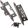 Statuary Bronze Finial Hinge, 11/16" (A) x 7/8" (B) x 2-1/2" (C), Pair