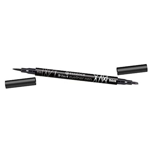 Essence - Eyeliner rotulador 2 en 1 - 01 Black