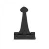 6 Pcs Black Door Strap Hinges Wrought Iron Strap Hinges Spaded Tip Gate Hinges