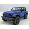 KiNSMART 1/34 2018 Jeep Wrangler Pull Back Mini Car (Blue Open Top)