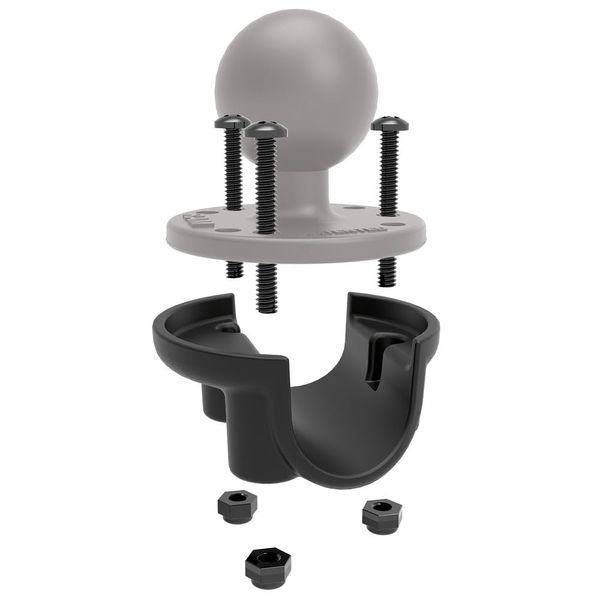 RAM MOUNTS RAM-233U Ram Mount Rail Adapter for 62mm Diameter Round Base