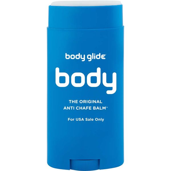 Body Glide Original Anti Chafing Stick Balm2.5oz: chafing cream in stick form. Anti chafe stick to prevent rubbing leading to chafing & raw skin. Use for arm, chest, butt, ball chafing & thigh chafing